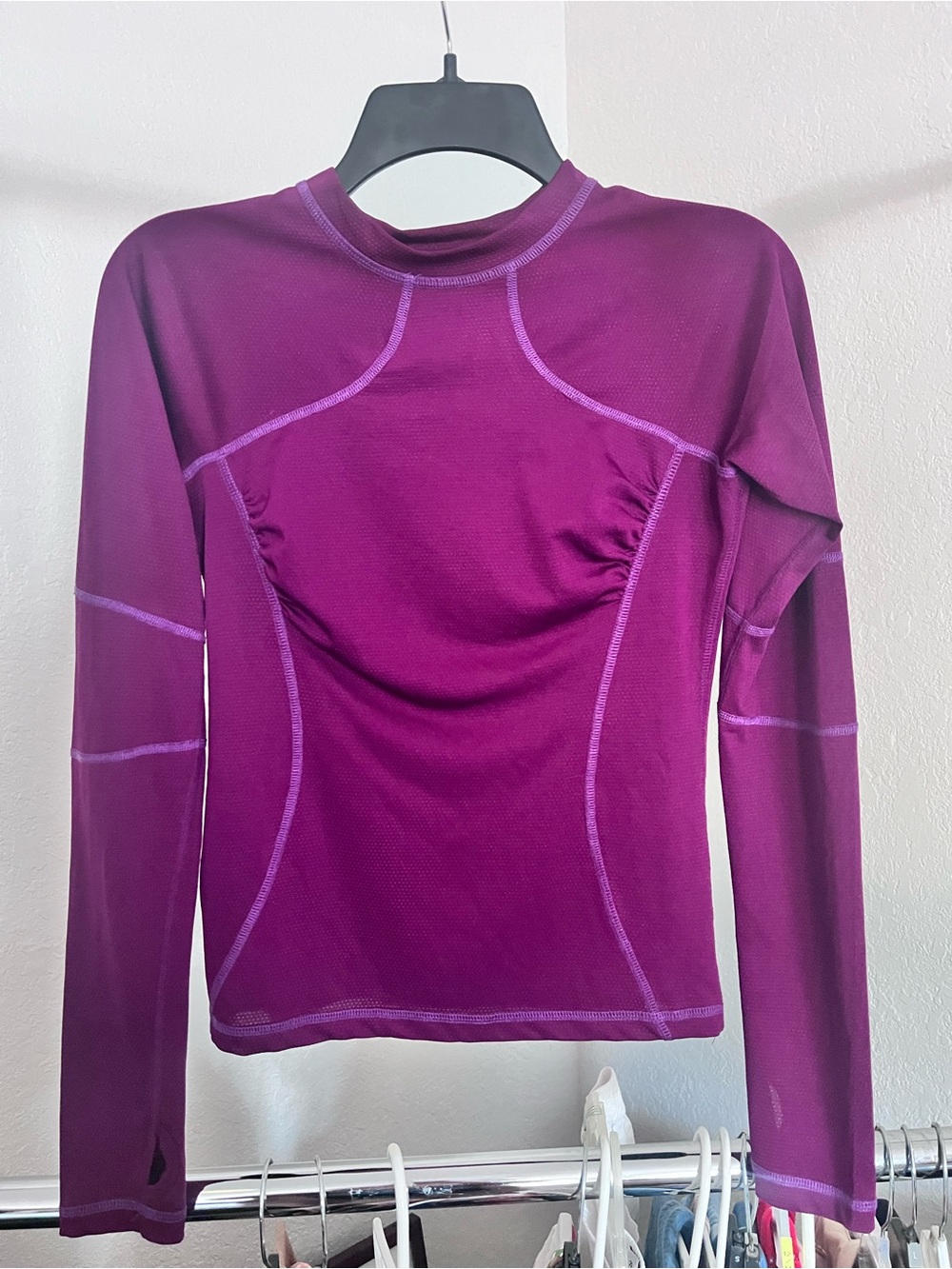 lululemon athletica Long Sleeve Crew Top in Plum Purple size 6 small
